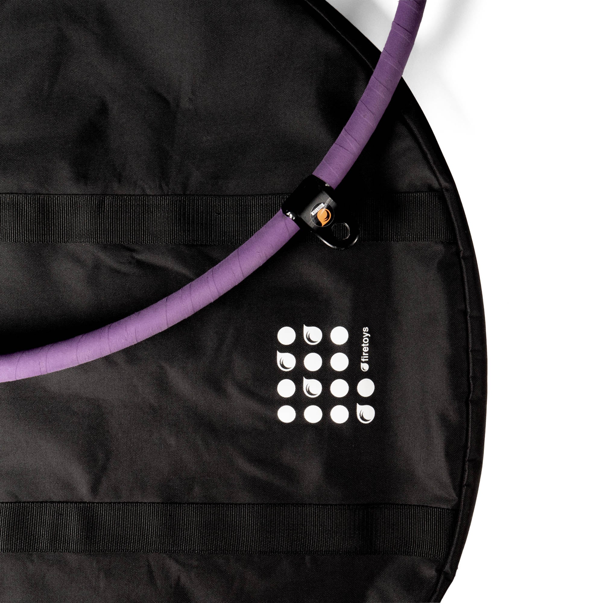 hoop bag with hoop on top