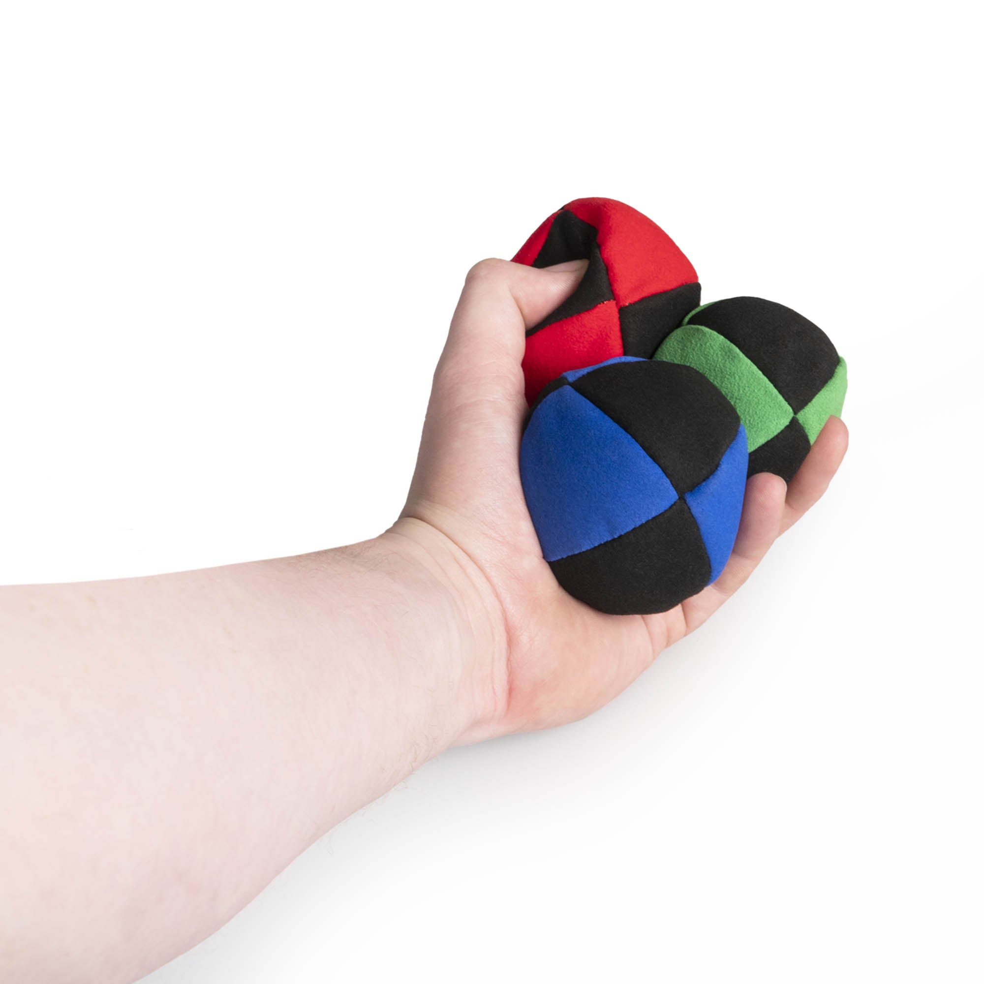 Black/Red, Black/Green, Black/Blue three in hand