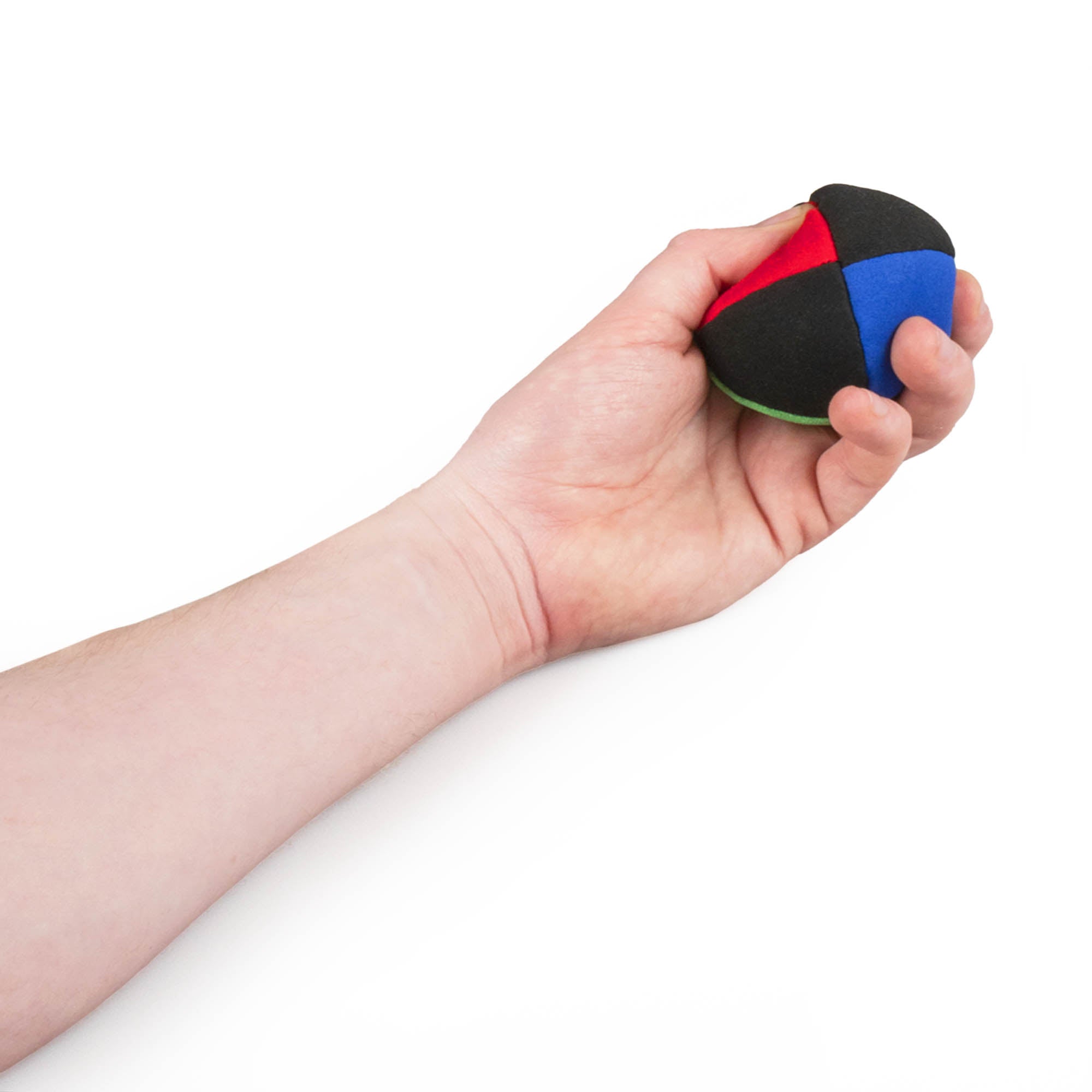 Black beach single ball in hand