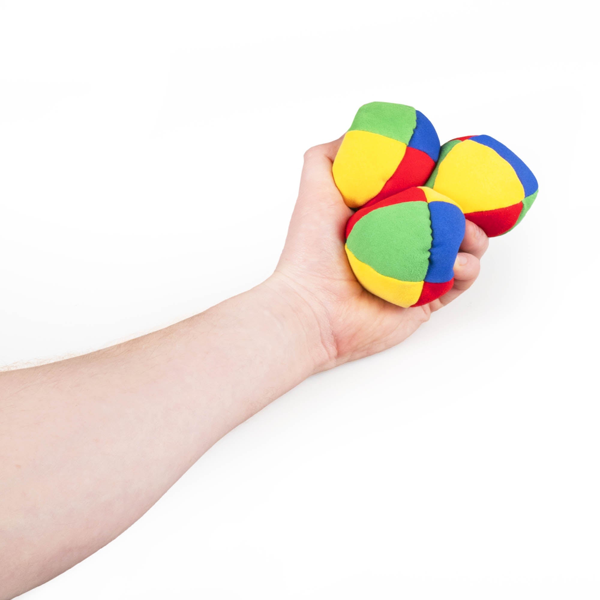 Beach three balls in hand