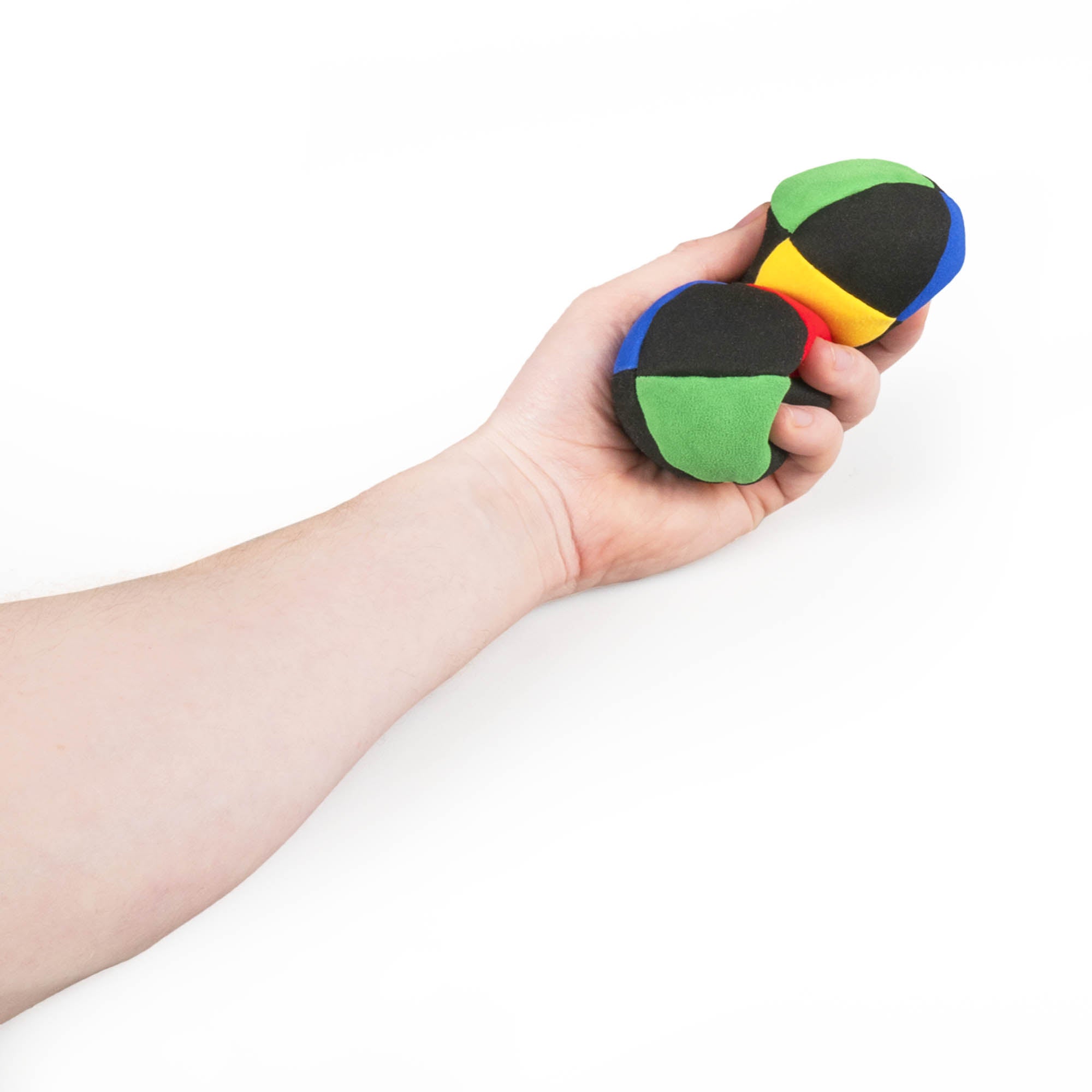 Black beach two balls in hand