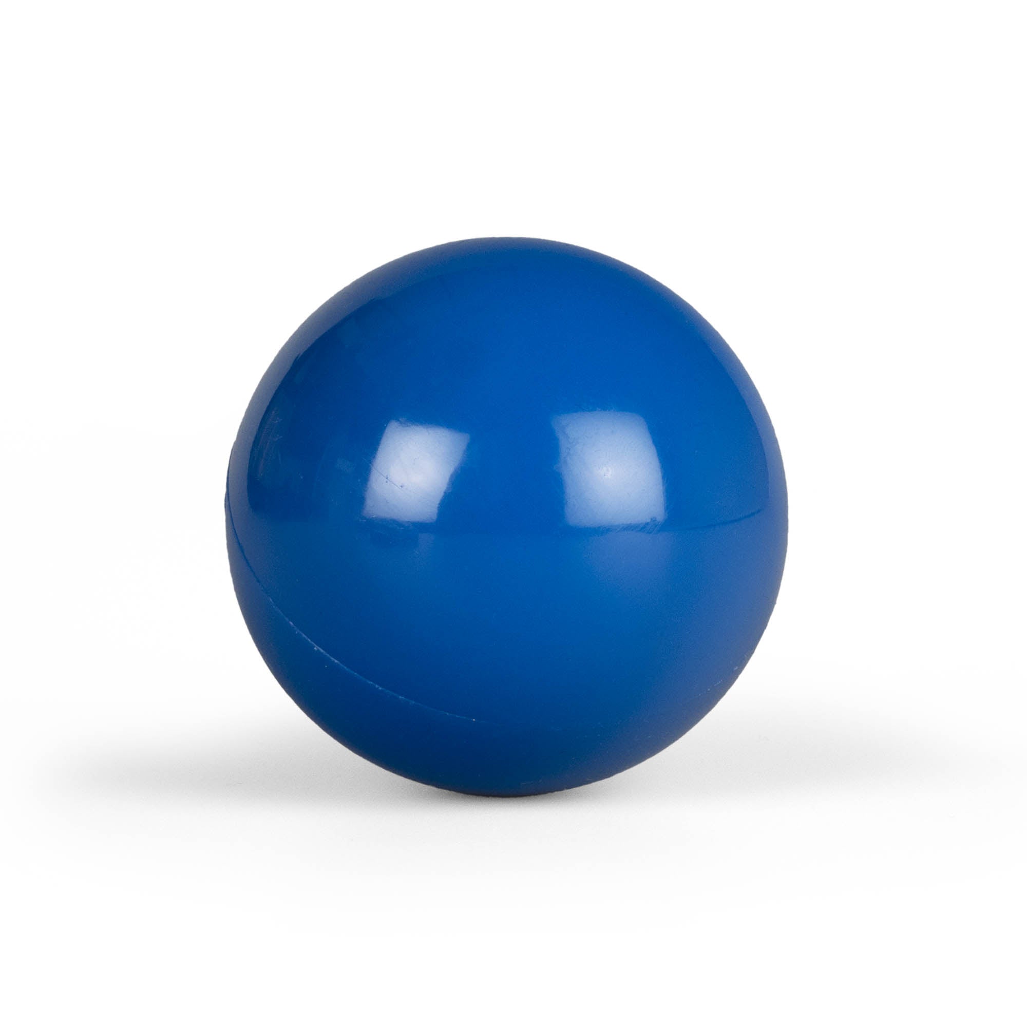 Mr babache 100mm stage ball blue straight on white background
