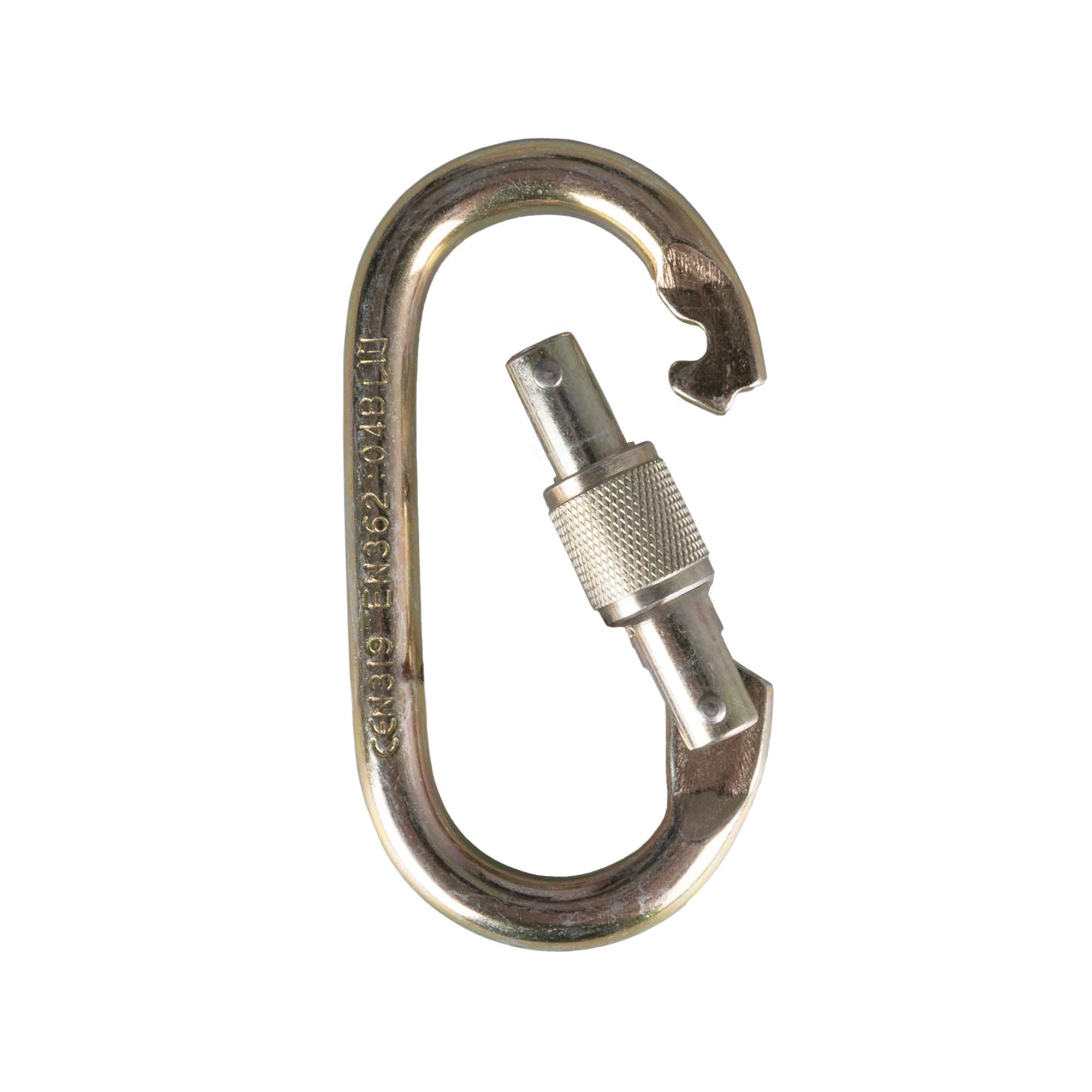 screw gate carabiner open