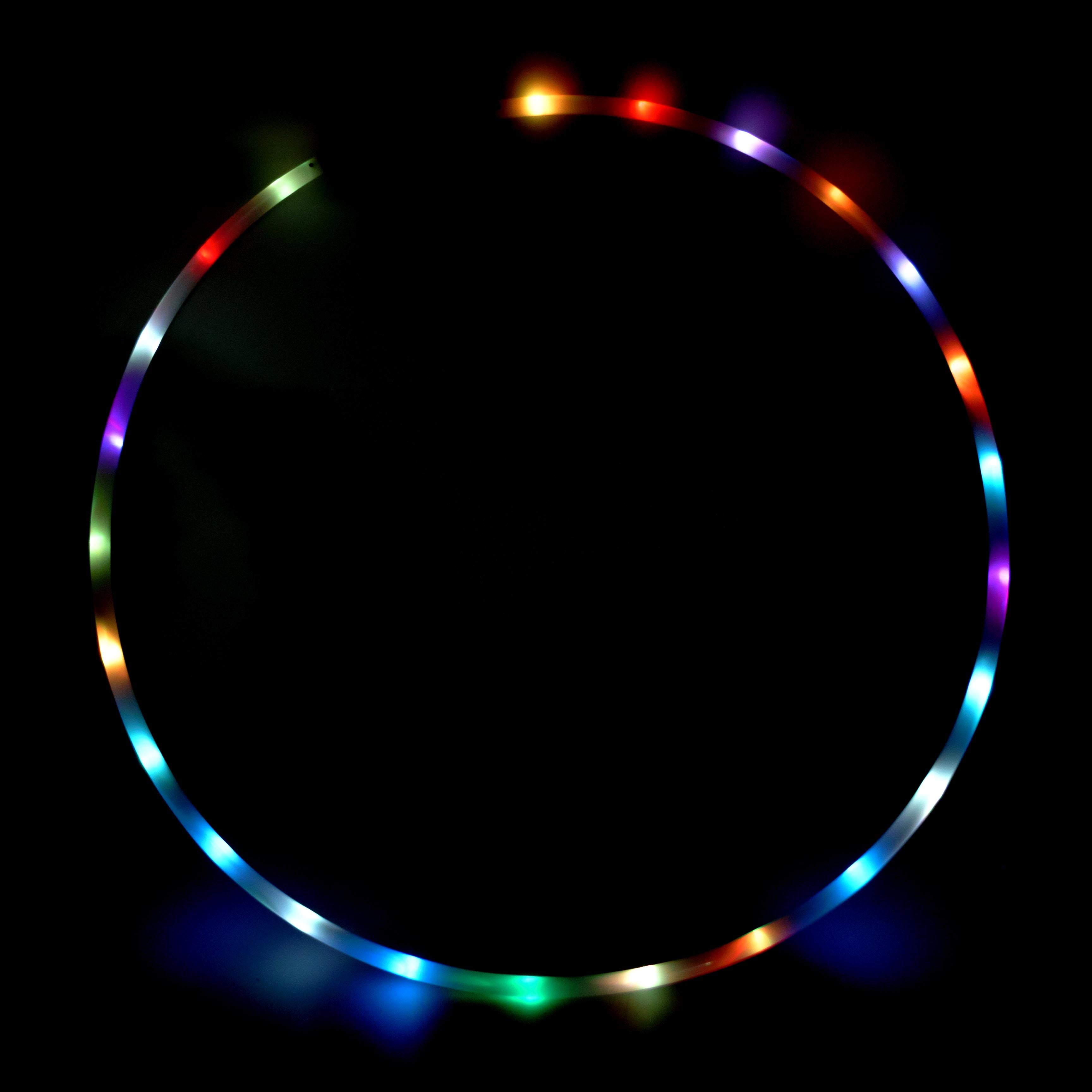 full hula hoop with lights on