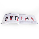 Example pages of Introduction to Aerial Silks book showing footlocks and climbs, with photos and text descriptions.