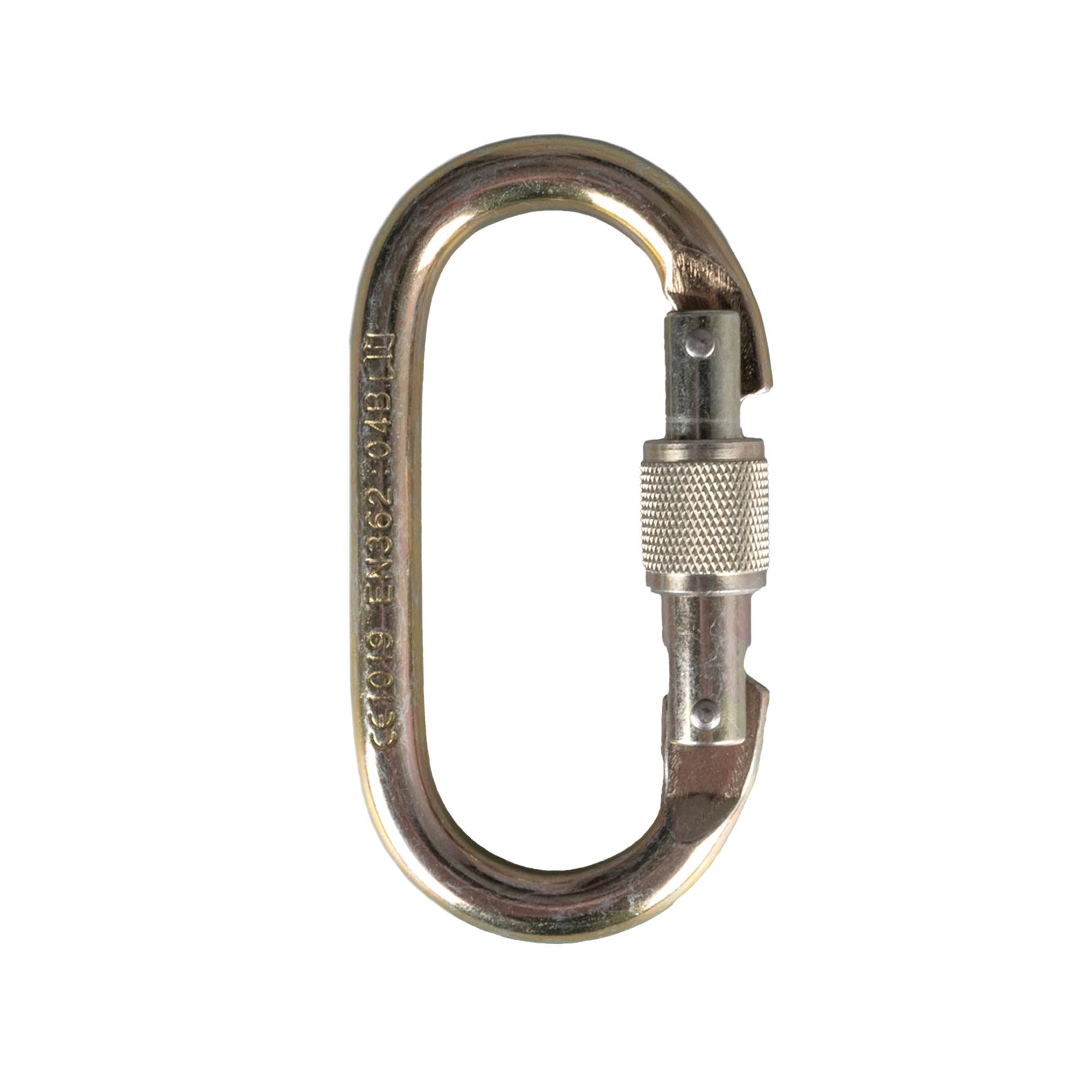 screw gate carabiner closed