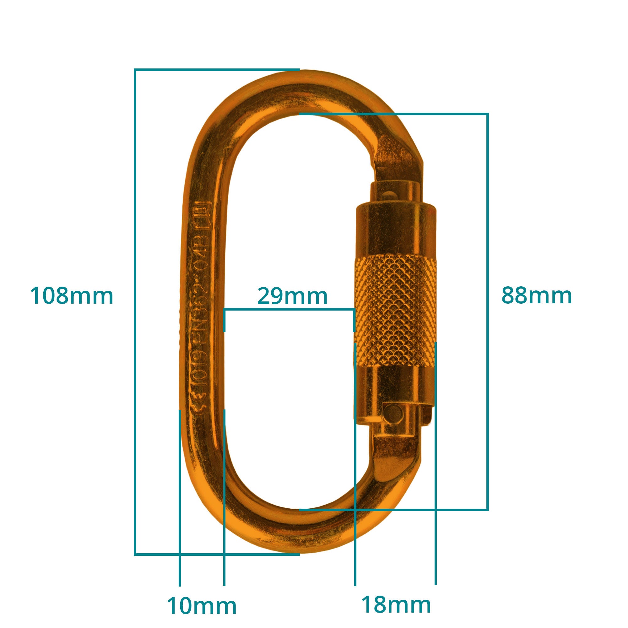 double action carabiner dimensions