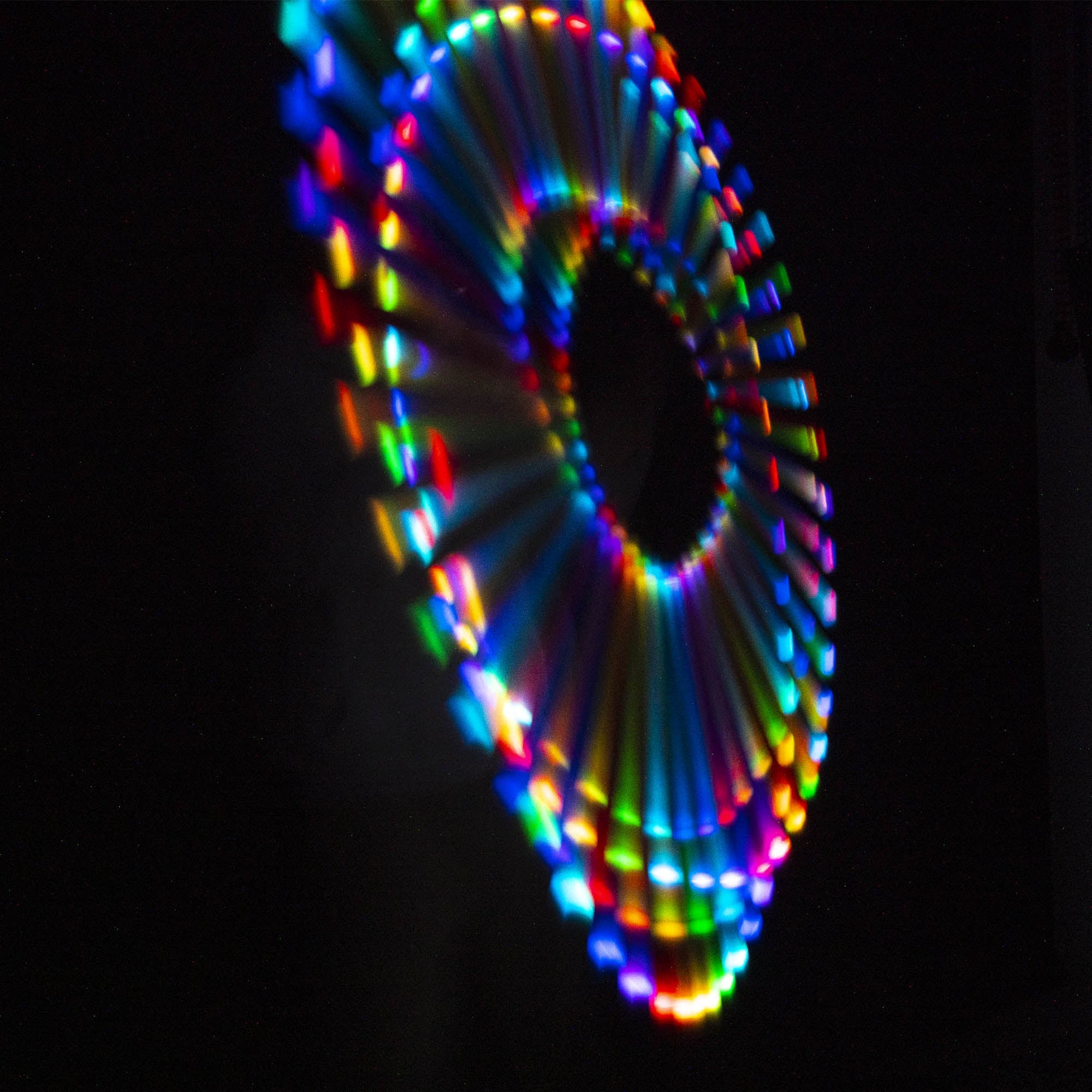 Threeworlds fusion 3 part glow staff light trails 