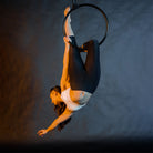 performer on mini aerial hoop