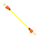 fire flowerstick with yellow silicone and orange tassles