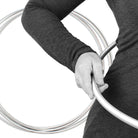 close up of hoop on performers waist