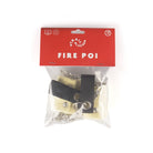 Packaged fire poi with Trailblazer branding on a white background